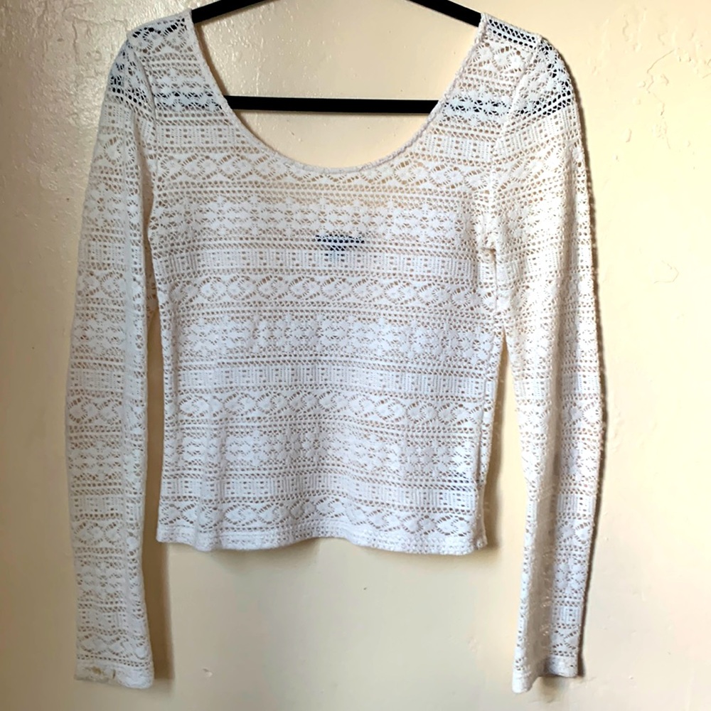 Cute knit sweater, see-through design, sexy & sweet